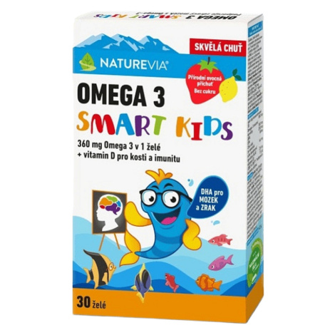 NATUREVIA Omega 3 smart kids 30 želé