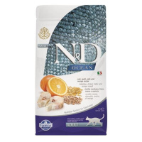 Farmina N&D cat OCEAN (AG) adult, codfish, spelt, oats & orange granule pre mačky 1,5kg