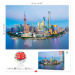 Puzzle Shanghai Skyline at Sunset Educa 1000 dielov a Fix lepidlo