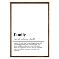 Plagát 50x70 cm Family – Wallity