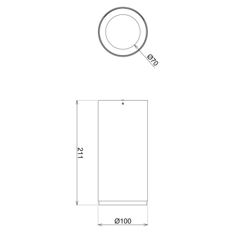 LED stropné svietidlo Lucea 30 W čierne