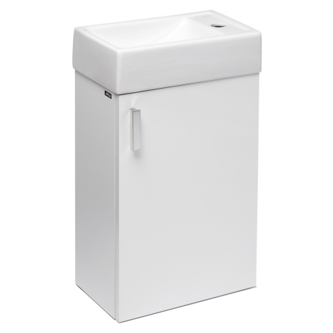 Kúpeľňová skrinka s umývadlom Jika Litt 40x22,1x67,5 cm biela H4535111753001
