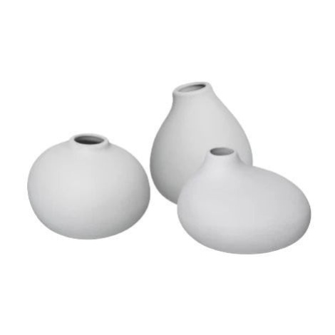 Biele porcelánové vázy v súprave 3 ks (výška 9 cm) Nona – Blomus