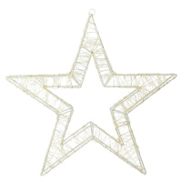 Svietiaca vianočná hviezda, 960 LED, 38 x 8 x 38 cm