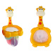 mamido Kúpeľová hračka Mini basketbal žirafa gumové lopty