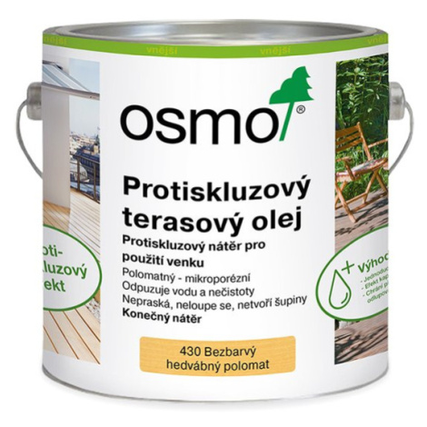 OSMO Terasový olej 430 - protišmykový olej na terasu 0,75 l 430 - bezfarebný