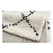 Béžovo-čierny koberec Mint Rugs Hash, 160 x 230 cm