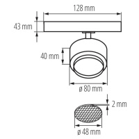 BTL 18W-940-W Svietidlo do lišty TEAR N