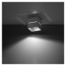 Sivé stropné svietidlo s kovovým tienidlom 10x10 cm Lorum – Nice Lamps