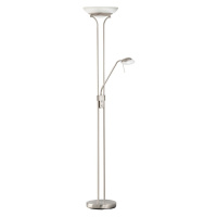 LED stmievateľná stojacia lampa v striebornej farbe (výška 182 cm) Pool – Fischer & Honsel