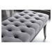 LuxD Dizajnová lavica Queen 164 cm sivý zamat