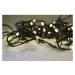Solight LED vonkajšia vánočná reťaz, 50 LED, 5m + 3m, 8 funk., časovač, IP44, teplá biela