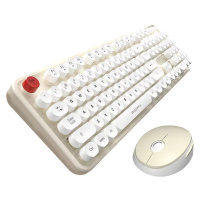 Klávesnica Wireless keyboard + mouse set MOFII Sweet 2.4G (White-Beige) (6950125750547)