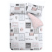 Biele/ružové obliečky na jednolôžko 135x200 cm Sleep Dreams – Catherine Lansfield