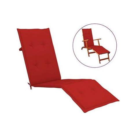 Poduška na polohovaciu stoličku červená (75 + 105) × 50 × 4 cm SHUMEE