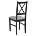 Sconto Jedálenská stolička NILA 10 čierna/antracit