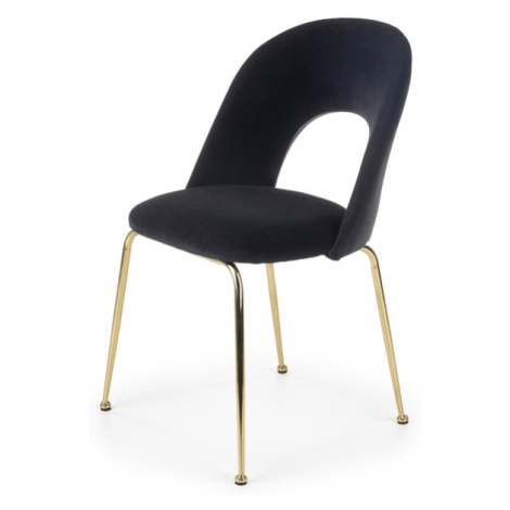 Sconto Jedálenská stolička SCK-385 čierna/zlatá Houseland