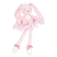 Doudou Plyšová hračka zajačik ružová balerína 30 cm