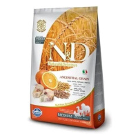 KRMIVO N&D OCEAN DOG CODFISH, SPELT,OATS & ORANGE ADULT MEDIUM & MAXI 12KG