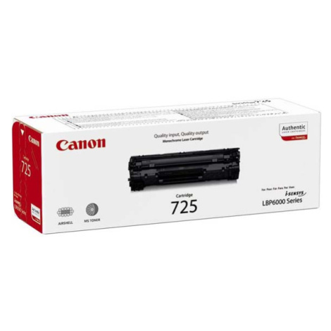 Canon originál toner 725 BK, 3484B002, black, 1600str.