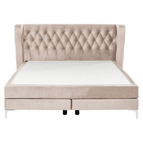 Benito manželská posteľ krémová 160x200 cm Kare Design