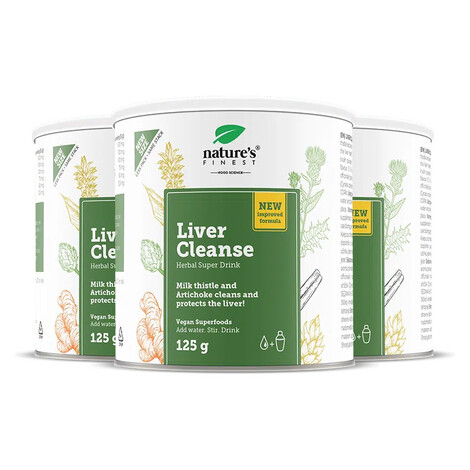 Nature's Finest Liver Cleanse | přírodní podpora jater | kurkuma, ostropestřec, artyčok | tráven
