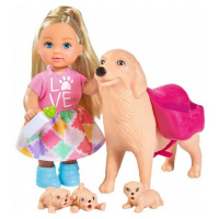 Simba bábika Evička s psíkom a šteniatkami 5733072