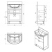 AQUALINE - ZOJA umývadlová skrinka zásuvková 61,5x74x32 cm, biela 51061A