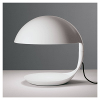 Martinelli Luce Cobra – retro stolná lampa, biela