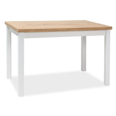Signal Jedálenský stôl ADAM | 120 x 68 cm FARBA: dub lancelot / biely mat