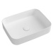 ISVEA - INFINITY RECTANGLE keramické umývadlo na dosku, 50x36cm, matná biela 10NF65050-2L