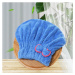 Uteráková čiapka na sušič vlasov - modrá