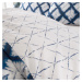 Biele/modré obliečky na jednolôžko 135x200 cm Shibori Tie Dye – Catherine Lansfield