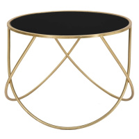 Okrúhly odkladací stolík so sklenenou doskou ø 60 cm Ring – Mauro Ferretti