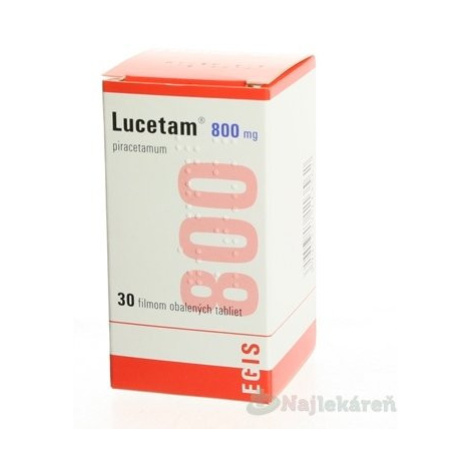 Lucetam 800 mg na funkciu mozgových buniek, 30ks