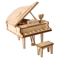 RoboTime drevené 3D puzzle Veľké piano