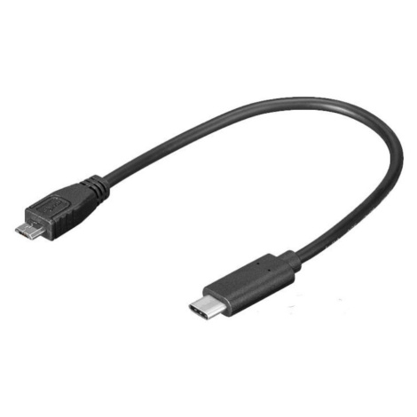 Adaptér PREMIUMCORD USB 3.1 C/male - USB 2.0 Micro-B/male, 0,2 m