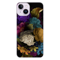 Odolné silikónové puzdro iSaprio - Dark Flowers - iPhone 14