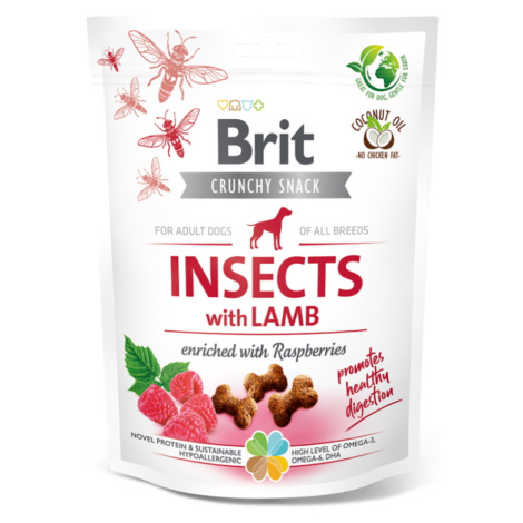 BRIT Care Crunchy Snack Insects with Lamb maškrty pre psov 200 g