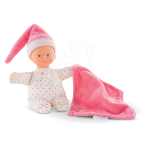 Bábika Minirêve Mon Doudou Corolle Pink Heart s modrými očami 16 cm od 0 mes