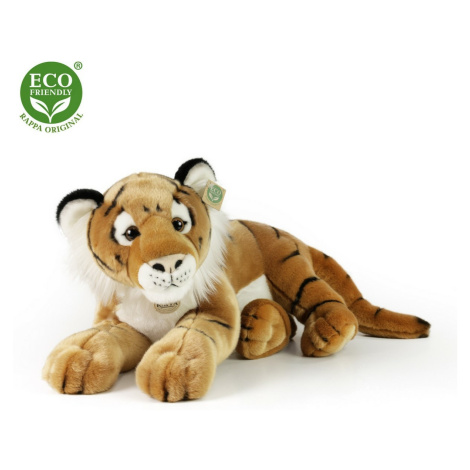 Rappa Plyšový tiger hnedý, 60 cm ECO-FRIENDLY
