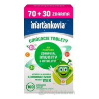 Walmark Marťankovia S Imunactivom cmúľacie tablety príchuť mix 70+30 tabliet