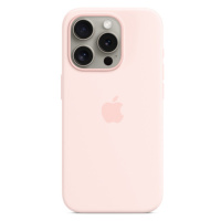 iPhone 15 Pre Silicone Case with MS - Light Pink