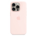 iPhone 15 Pro Silicone Case with MS - Light Pink