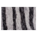 Kusový koberec Faux Animal Zebra Print Black / White Rozmery koberca: 155x190 tvar kožešiny