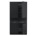 Čierna modulárna skrinka z borovicového dreva 110x210 cm Finca – WOOOD