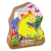 Puzzle Dinosaur a Vulkan s 48 dielmi