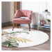 Krémovobiely prateľný okrúhly koberec vhodný pre robotické vysávače ø 80 cm Comfort – Mila Home