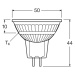 OSRAM LED reflektor, GU5.3, 2,6 W, 12 V, 2 700 K, 120°