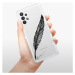 Odolné silikónové puzdro iSaprio - Writing By Feather - black - Samsung Galaxy A32 5G